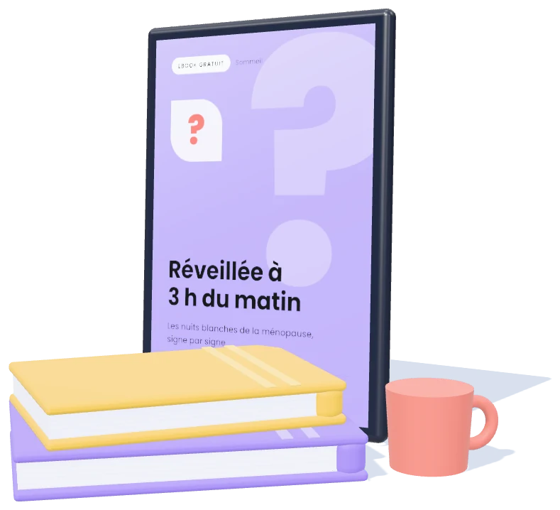 Tablette affichant un mini-guide, illustrée en 3D